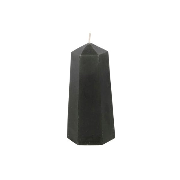 Serano Protection Crystal Candle with Rough Black Obsidian