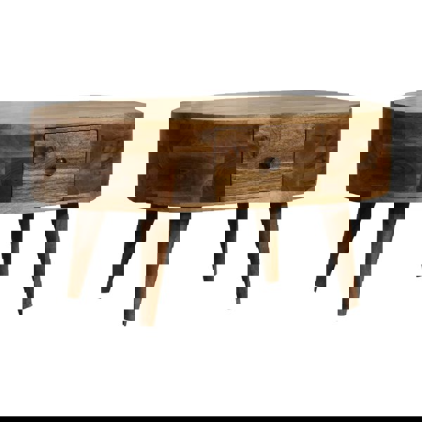 Artisan Furniture Mini Oak-ish Rounded Coffee Table
