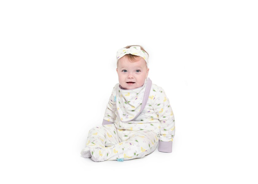 Luca and Rosa Baby grow - girls duck print