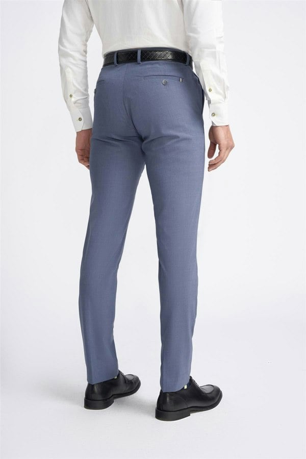 House of Cvani Victorious Dove Trouser - Light Blue Back