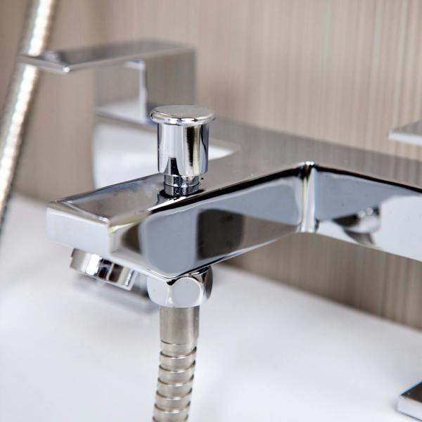 Flode Bolmen | Bath Shower Mixer | Including Handset and Holder | Chrome