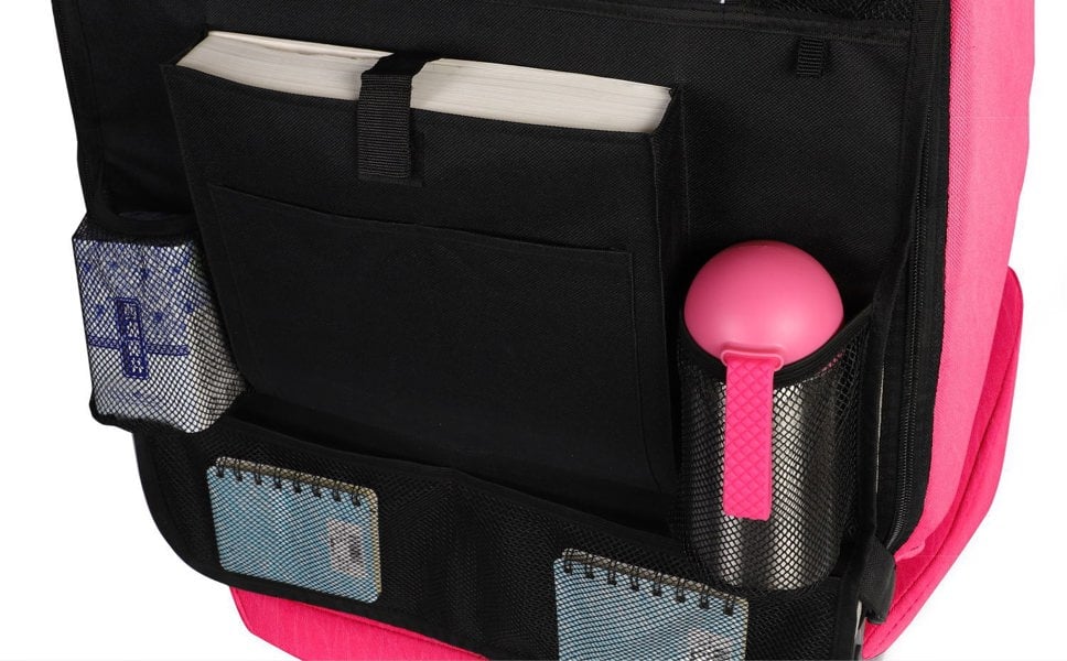 anycoplus Anypack Car Back Seat Organizer 2pc with Touch Screen Tablet Holder Kick Mats with Pocket for Toys