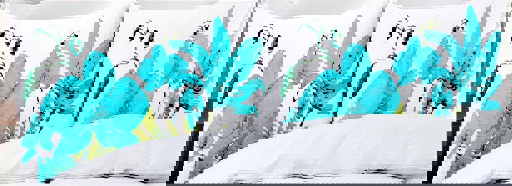 HomeSpace Direct Lily Teal Duvet Cover Set