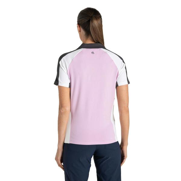 Craghoppers Womens/Ladies Hazelmere Nosilife Short-Sleeved Golf Polo Shirt - Orchid/White - 