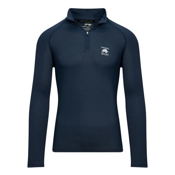 Raging Bull Mens Performance Quarter Zip Long-Sleeved Track Top - Navy