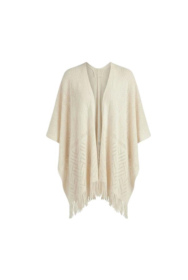 James Lakeland Cream Pointelle Knit Kaftan