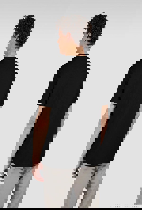 Paul & Shark Men's Cotton Jersey T-Shirt with Logo Embroidery - Black