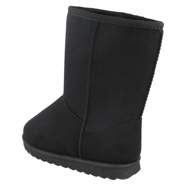 Spot On Girls Spot On Mid Leg Faux Fur Fleece Lined Boots