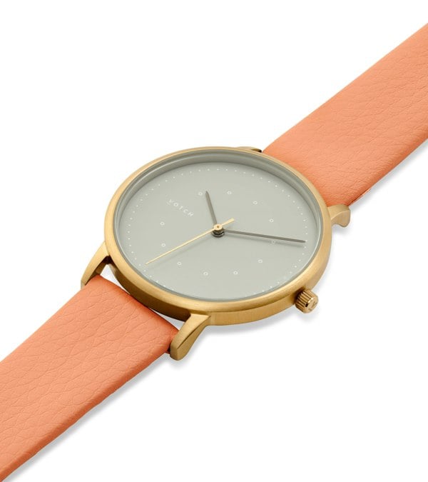 Votch Gold and Coral with Grey Watch | Lyka