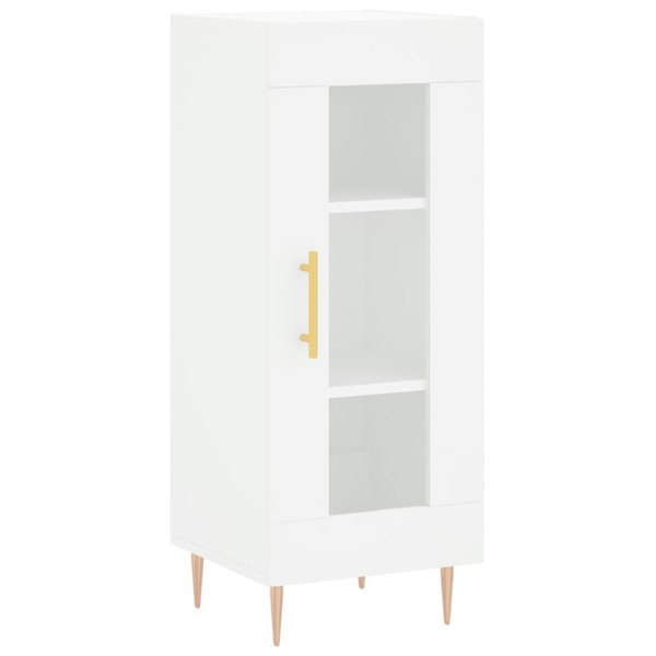 Berkfield Highboard White 34.5x34x180 cm Engineered Wood