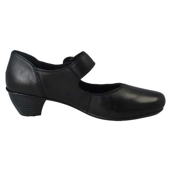 Rieker Ladies Rieker Buckle Detailed Hook and Loop Smart Heels 41756