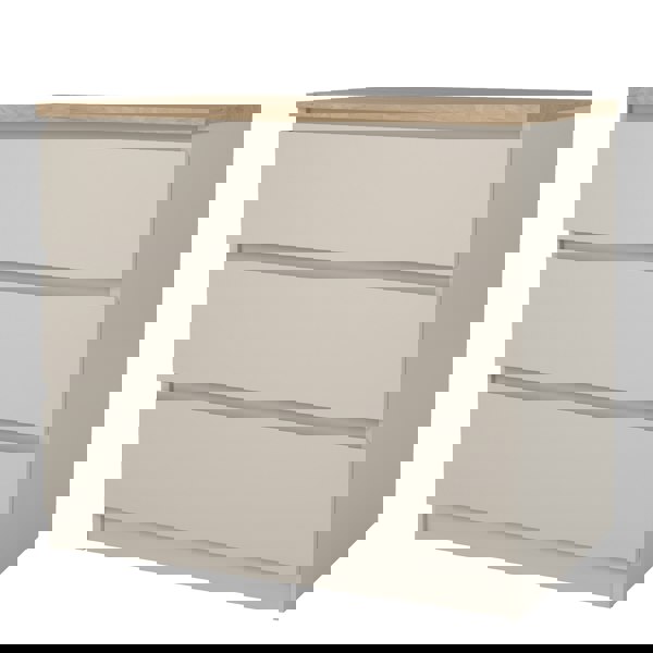 Furniture To Go Naia Chest of 3 Drawers in Cashmere Jackson Hickory