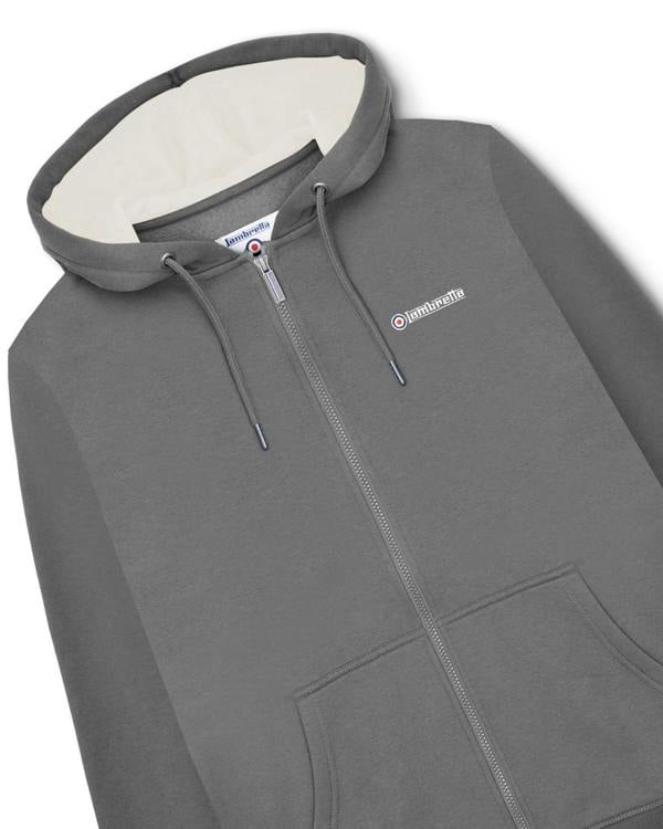 Lambretta Mens Original Full Zip Classic Target Hooded Hoodie