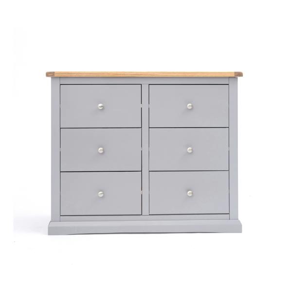 Rocca 6 Drawer Chest of Drawers Chrome Knob