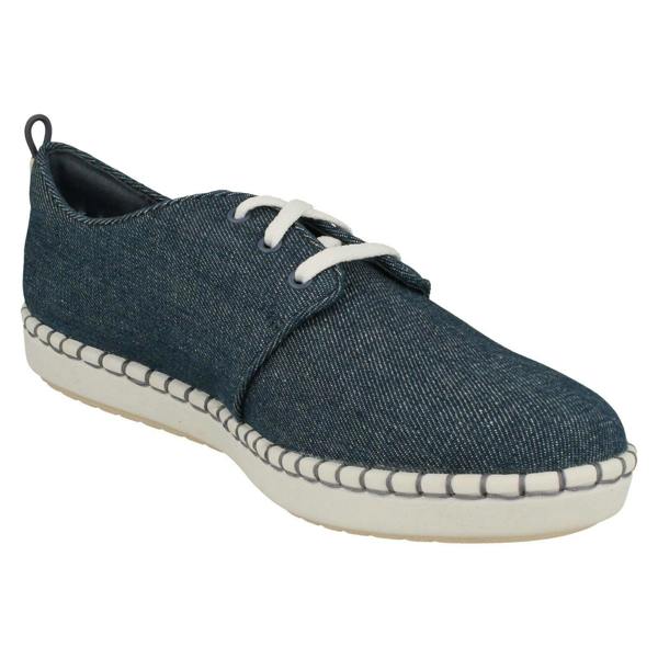 Clarks Ladies Clarks Casual Lace Up Trainers Step Glow Lace