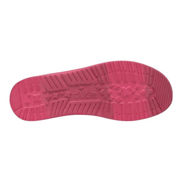 HEYDUDE Wendy Funk Mono Polyester Women's Electric Pink Moccasins Shoes