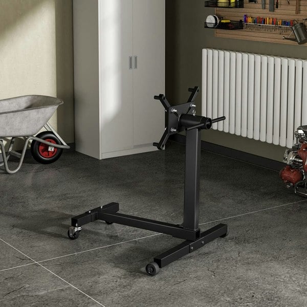 1000lbs Steel Folding Engine Stand Engine Stands Living and Home Black