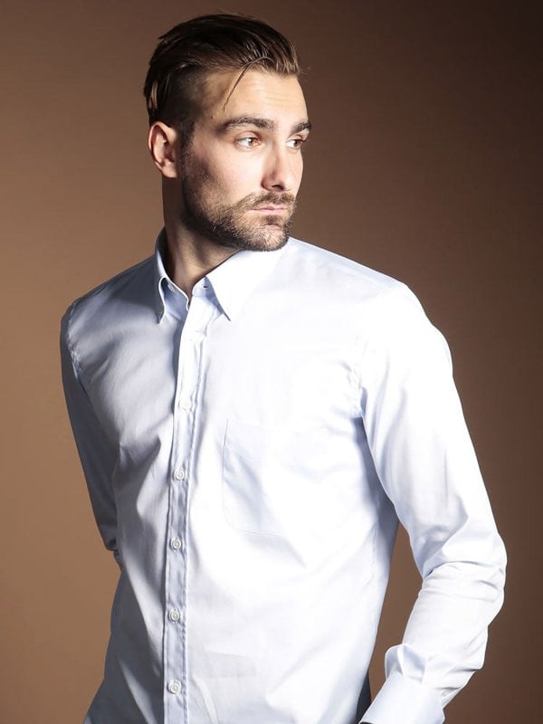 Thomas Mason Cambridge Light Blue Shirt