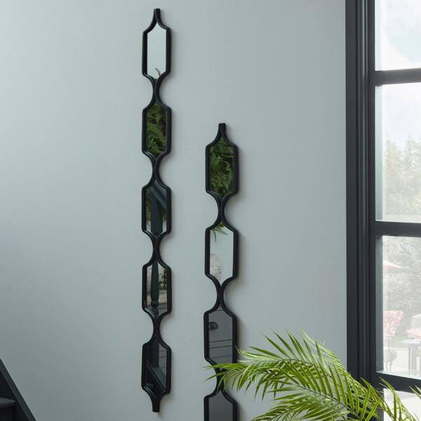 Square Decorative Hanging Collage Mirror In Black