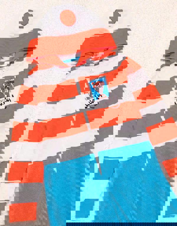 Where's Wally Boys Multicoloured Wally Onesie