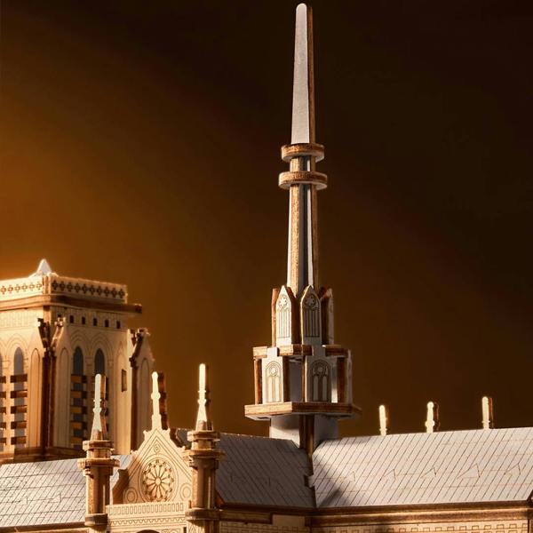 Dyzi 330 Piece Paris Cathedral 3D Wooden Puzzle Model