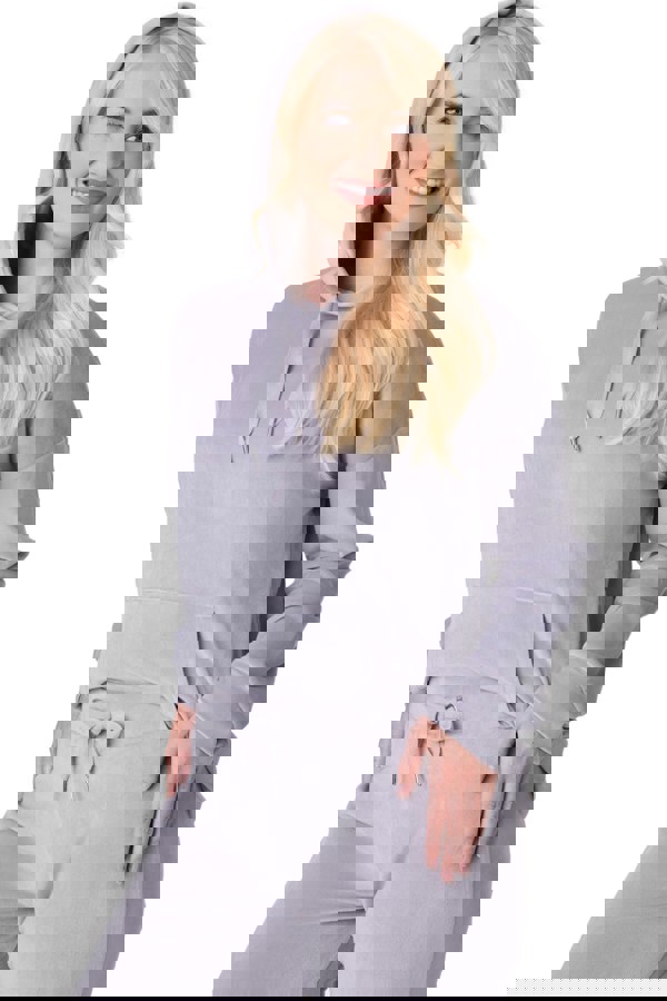 Camille Grey Supersoft Velour Loungewear Pyjama Set