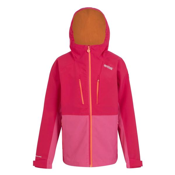 Regatta Childrens/Kids Highton V Full Zip Hoodie - Pink Potion/Flamingo Pink - 
