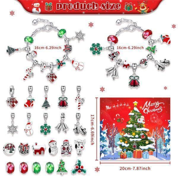 Leaper 24-Day Christmas Jewelry Countdown Calendar