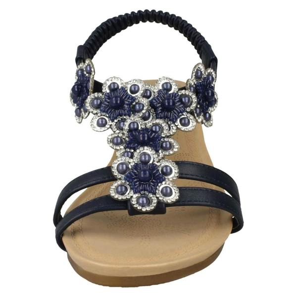 Savannah Ladies Savannah Mid Wedge Slingback Sandals