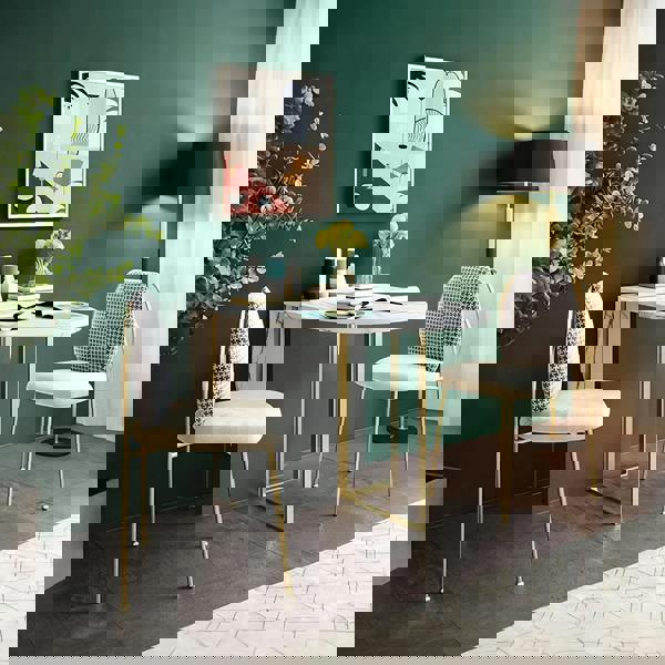 COSCO Modern Folding Dining Table, Green & Grey - dining table fold up