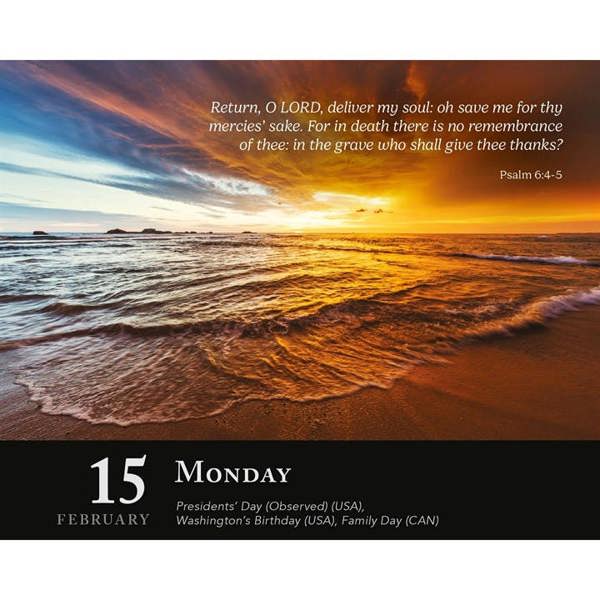 Religion Daily Verse Desk Calendar 2027, Desk Calendars, Day To View, Lifestyle, Gift
