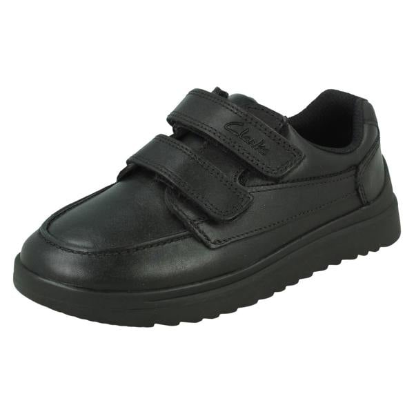 Clarks Boys Clarks Formal Hook & Loop School Shoes Keelan Flare K