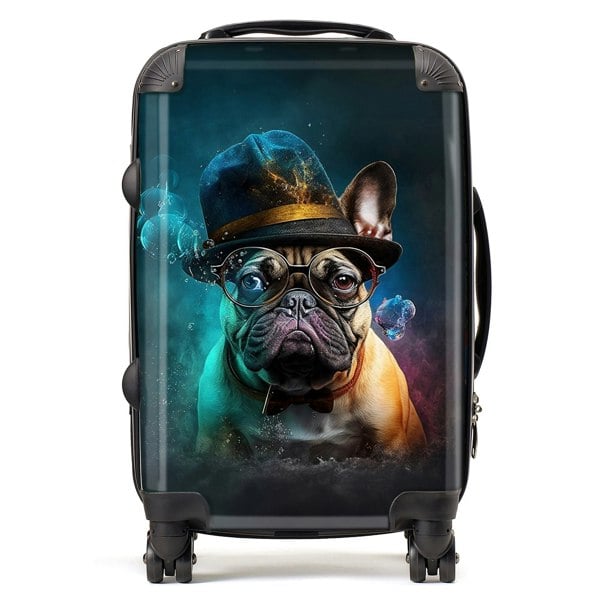 Warren Reed French Bulldog Splashart Suitcase