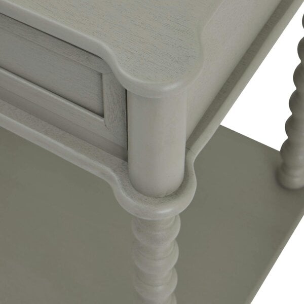 Wyld Haus Thuy Grey Wood Large Two Drawer Console Table