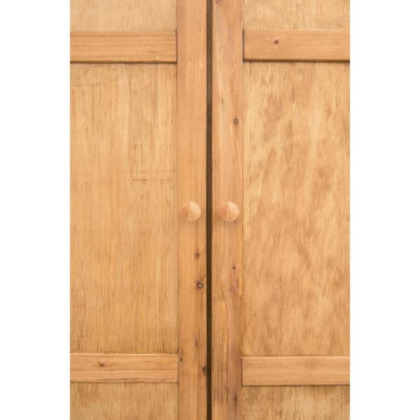 Cabinet Bits Lucca 2 Door Wardrobe Wood Knob