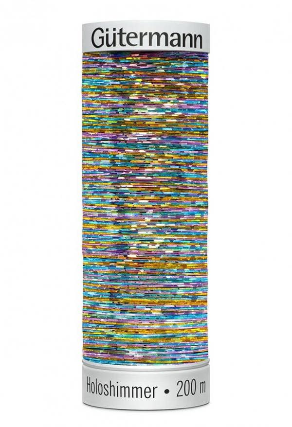 Gutermann Sulky Holoshimmer Embroidery Thread 200m Polyester, Polyethylene Thread Suitable For Embroidery