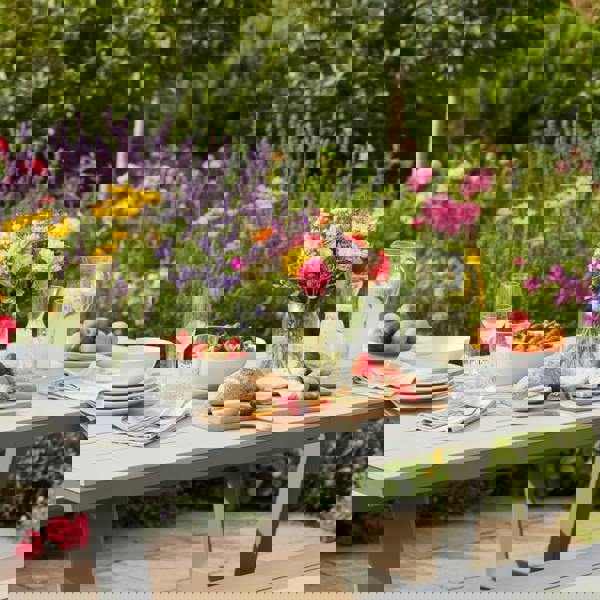 Garden Impressions Bell 200cm Picnic Bench in Dark and Light Grey