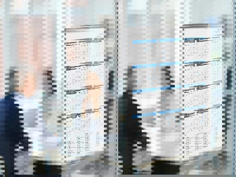 Durable Static Cling UV Info Pocket Signage for Glass | A4 Grey