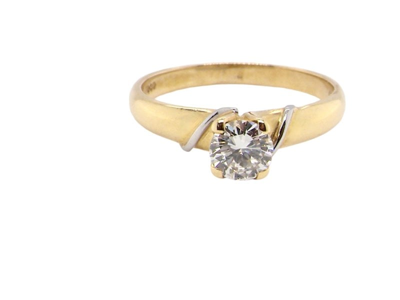 A solitaire diamond ring