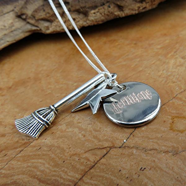 Aye Do Gifts Personalised Magic Broom Charm Necklace