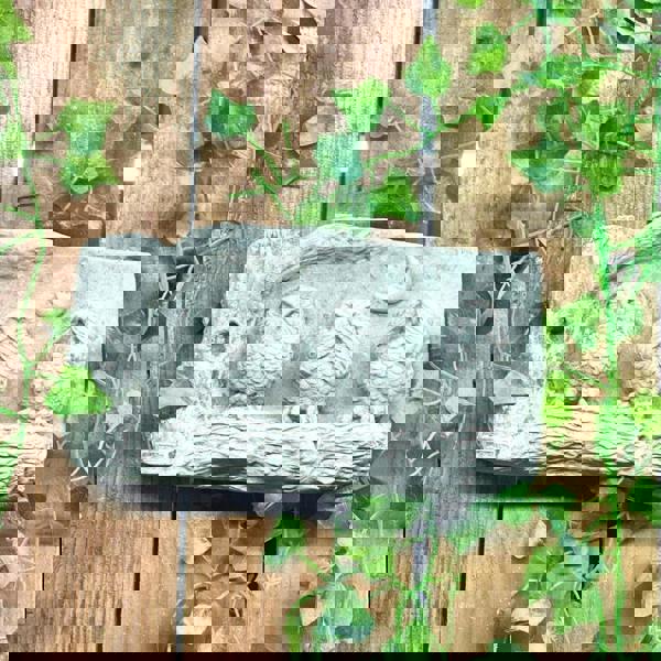 Wise Three Owl Stone Cast Wall Plaque