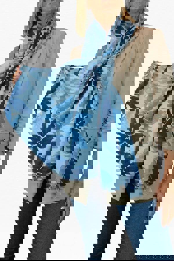 Paulo Due Large Leaf Design Wool Blend Pashmina Scarf