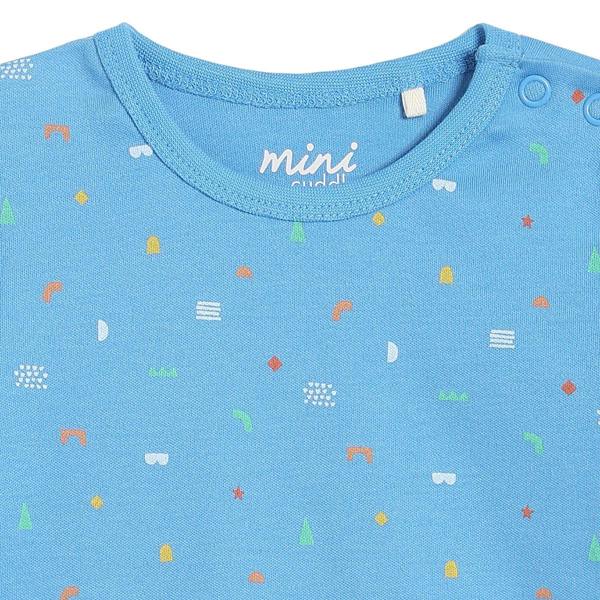 Mini Cuddles Baby Boys 3pk Printed Bodysuits, Multicolour