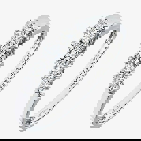 T. H. Baker 9ct White Gold 0.25ct Graduating Five Stone Diamond Ring PR02707W