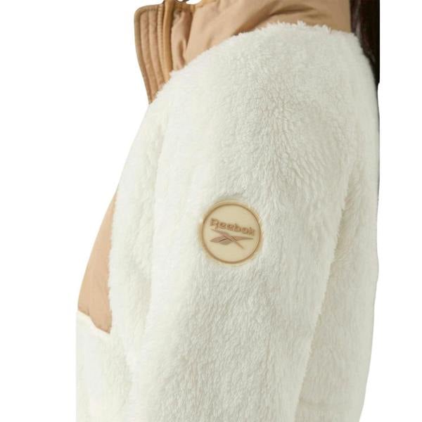 Reebok Womens/Ladies Double Monkey Fleece Jacket - Cream - 