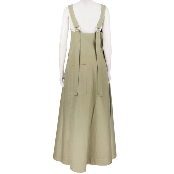 Raey long day dress in a luxurious black twill cotton