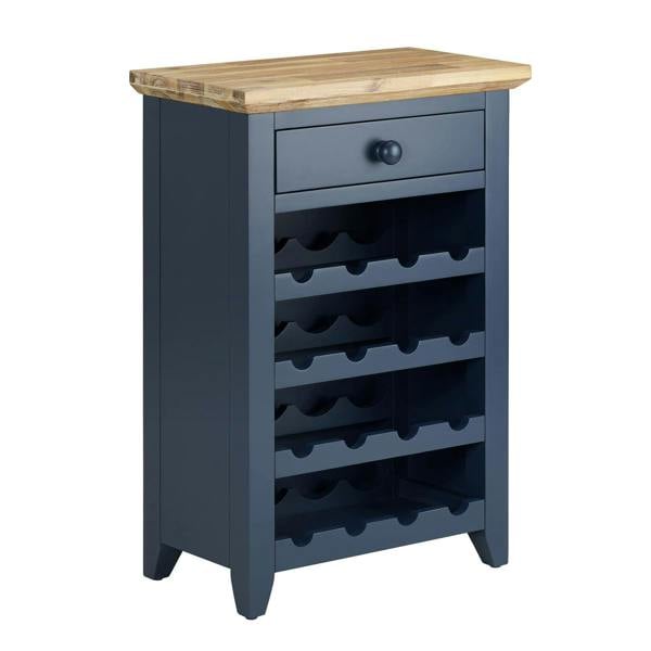 Statement Furniture Florence Wine Rack with Drawer Wooden 16 Wine Bottle Storage Assembled