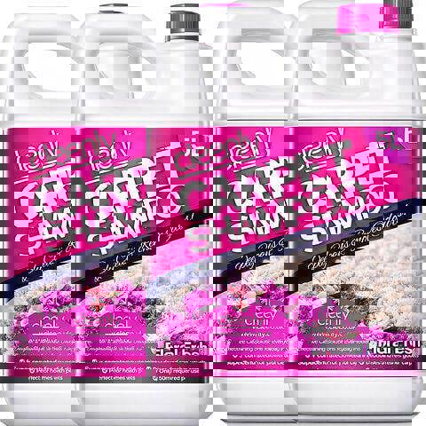 Cleenly Carpet Shampoo Cleaner Solution - Floral Fresh Fragrance - Safe for All Carpet Cleaning Machines 10L