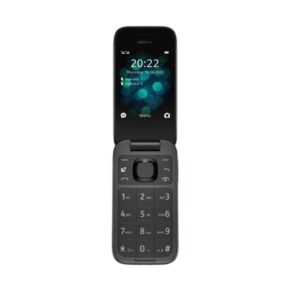 Nokia 2660 4G Dual Sim Dual Display Flip Feature Phone Flip Black Unlocked