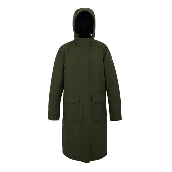 Regatta Womens Yarli Longline Waterproof Jacket - Dark Khaki/Light Vanilla